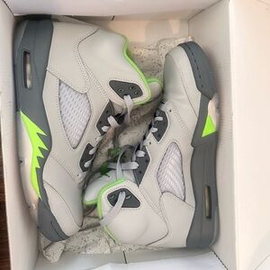 Air Jordan 5 Retro DM9014 003 Silver / Green Bean Flint Grey Size 8.5